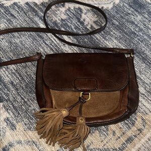 Frye Clara Saddle Bag distressed western